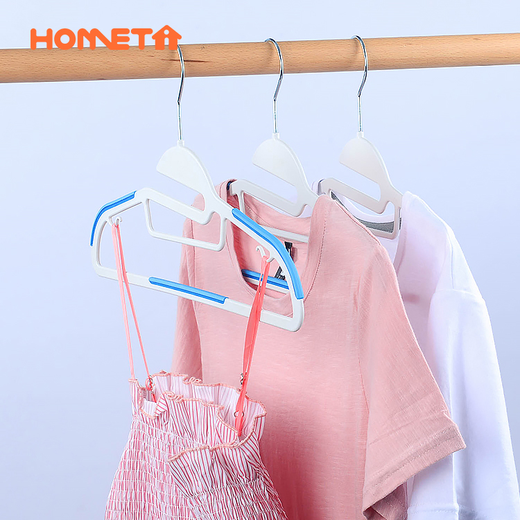 Plastic Clothes Hangers, Upgraded Rubber Stripe Non-Slip Coat Hangers,50  Pack Dry Wet Trousers Pants Hangers,Space Saving - AliExpress